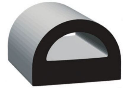 CLEAN SEAL .592 X .750 'D'  EPDM  BL - 125H250
