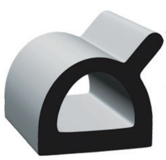 CLEAN SEAL .695 X .695 'D'  EPDM  BL - 5036H250