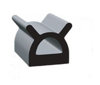 CLEAN SEAL .695 X .56'D W/EARS' EPDM  W/ST BLK - 9187ST50