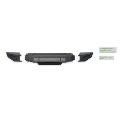 BLACK HORSE MAT BLK ARMR II HD MODU FRNT BMPR - AFBTA21BU