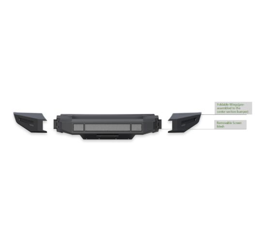 BLACK HORSE MAT BLK ARMR II HD MODU FRNT BMPR - AFBTA21BU
