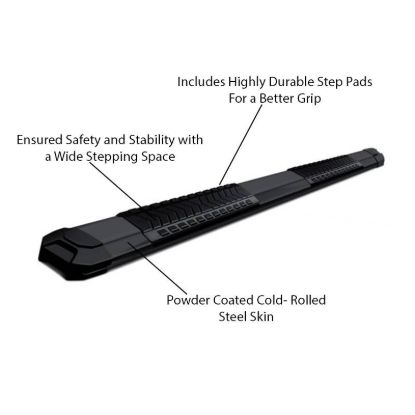 BLACK HORSE 2010-2019 RAM 2500 RUNNING BOARDS-C - GRAM0979BK