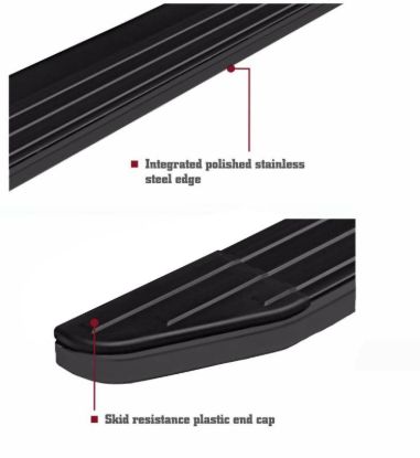 BLACK HORSE PEERLESS RUNNING BOARDS - PRF491BK