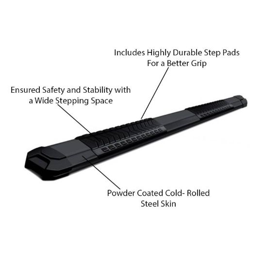 BLACK HORSE 2005-2019 TOYOTA TACOMA RUNNING BOA - RNTOTA79BK