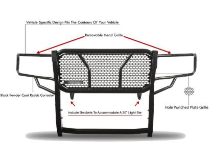 BLACK HORSE 2016-2019 TOYOTA TACOMA GRILLE GUAR - RUTOTA16B