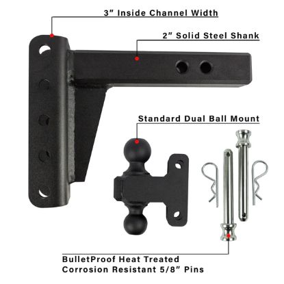 BULLETPROOF 2.0' EXTREME DUTY 4' DROP/RISE - ED204