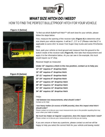 BULLETPROOF 2.5' EXTREME DUTY 4' DROP/RISE - ED254