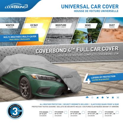 COVERKING UNIVERSAL COVER FITS SEDANS UP TO 2 - UVCCAR5N98
