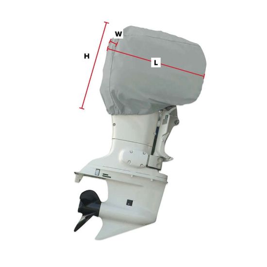 CARVER 10 HP O/B MOTOR COVER-PFII GRAY - 70001F10
