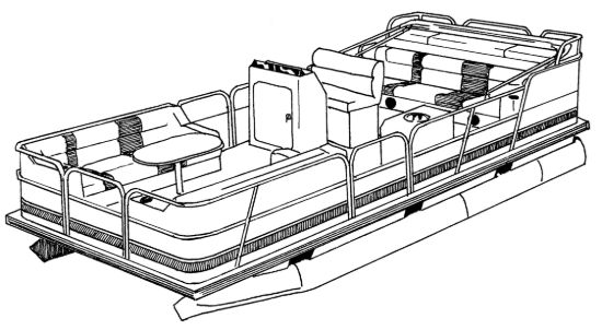 CARVER BOAT COVER FED-22  PG GRAY - 77522P10