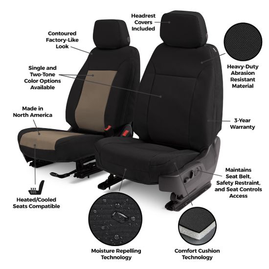 COVERCRAFT PRECISION FIT ENDURA CUSTOM FRONT R - 4251ABENBK