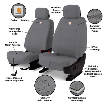 COVERCRAFT CARHARTT PRECISIONFIT CUSTOM FRONT - GTC4408AGY