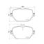 BREMBO DISC BRAKE PAD SET - P50138