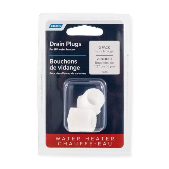 CAMCO 2PK WATER HEATER DRAIN - 11630