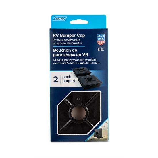 CAMCO 4' BUMPER CAP-BLAK 2/CARD - 40303