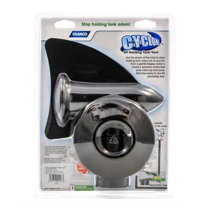 CAMCO CYCLONE VENT COVER  BLACK - 40597