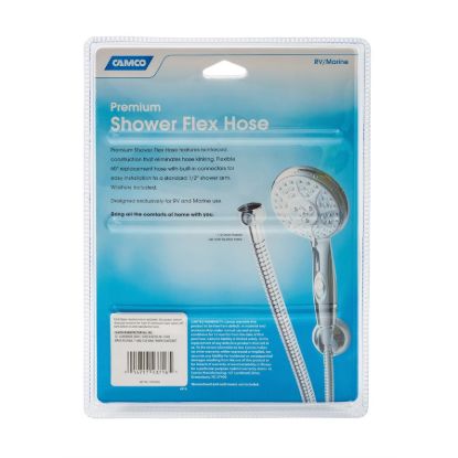 CAMCO SHOWER HOSE  CHROME  60' - 43716