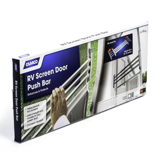 CAMCO SCREEN DOOR PUSH BAR BLK - 43976