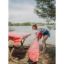 CAMCO TABLE&BENCH CVR RED/WHT BILNG. - 51021