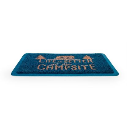 CAMCO LIBATC  SCRUB RUG  BLUE/ORANGE  SMA - 53201