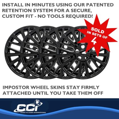 COAST2COAST WS 18-20 CAMRY GL BK 18' 20 SPOKE - IMP428BLK