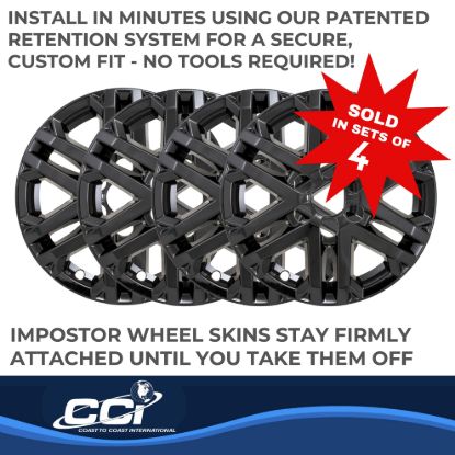 COAST2COAST IMP 22-25 TUNDRA GL BK 18' 12 SPK - IMP505BLK
