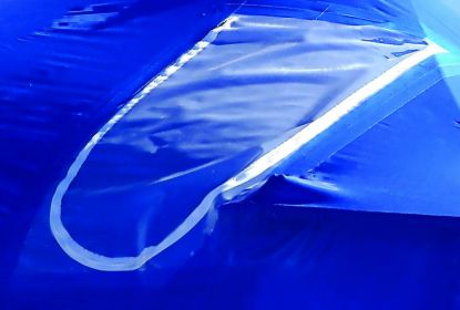 DR.SHRINK 30' X 36' ZIPPER ACCESS DOOR BLUE - DS36B