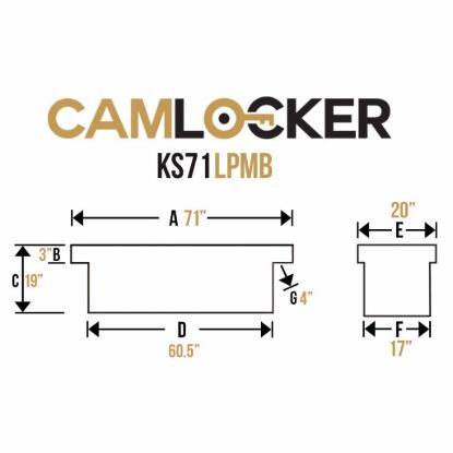 CAMLOCKER CAM/KS-71 LP MATTE - KS71LPMB