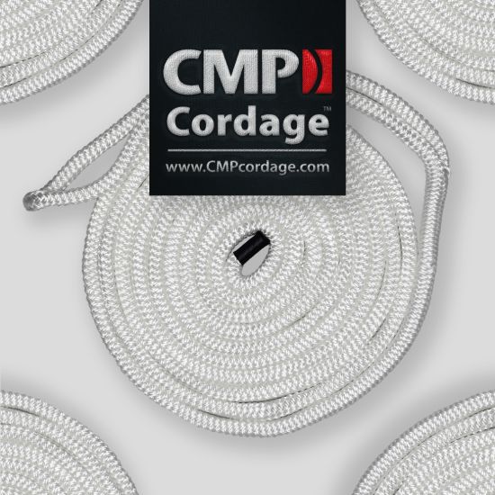 CMP GROUP 5/8IN-25FT DBLBRD CMP DOCKLINE WHT - CDL5825WH