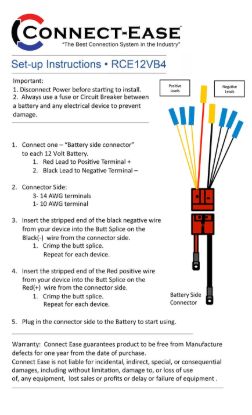 CONNECT EASE MULTI 4 LEAD ACCESSORY CO - RCE12VB4