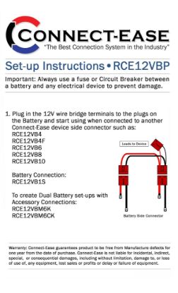 CONNECT EASE 12 VOLT PARALLEL BATTERY - RCE12VBP