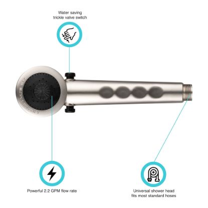 DURA FAUCET HAND HELD SHWR WND NICKEL - DFSA135SN
