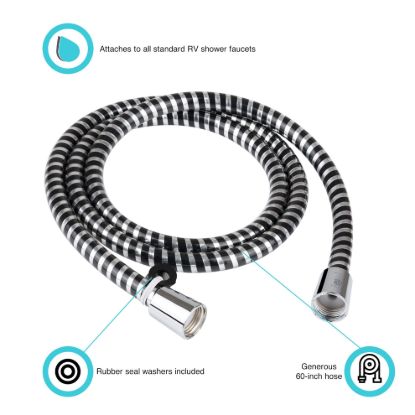 DURA FAUCET 60'VINYL SHOWER HOSE CHR - DFSA230CP