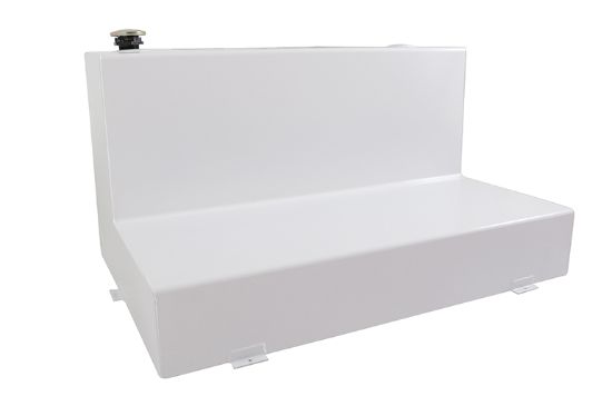 DEE ZEE AUXILLIARY TANK L-SHAPE WHITE STEEL - DZ92747XS