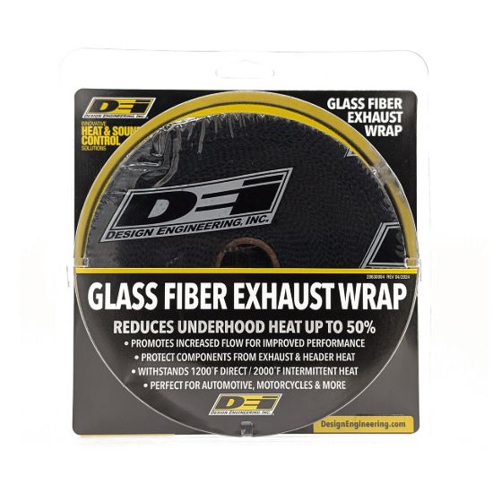 DESIGN ENG EXHAUST  WRAP BLK 2'X50' - 10108