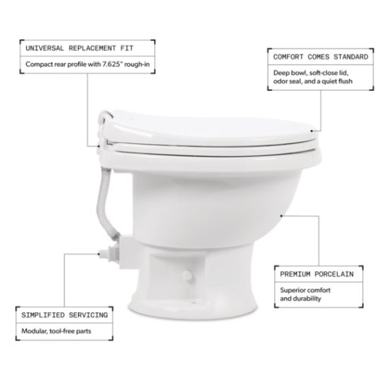 DOMETIC TOILET  411 WHT LOW - 9610008263