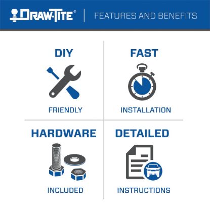 DRAW TITE TRAILER HITCH CLASS III FORD 2022 - 76557