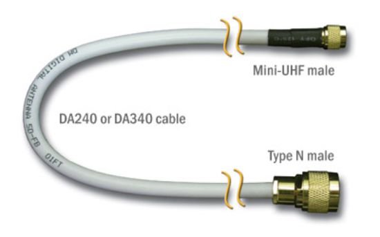 DIGITAL ANTN 50' DA340 CBLE W/MIN UHF&TYP N MAL - 34050NM