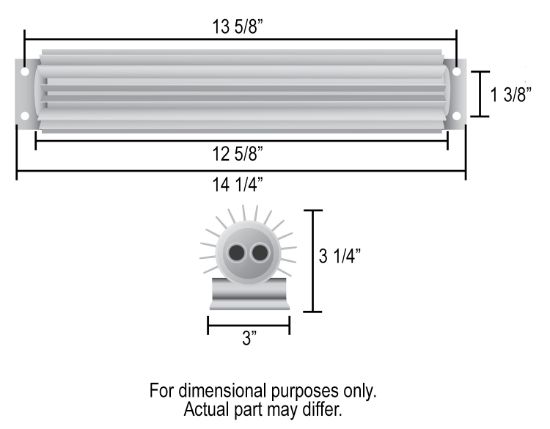 DERALE 12' 2PASS HEAT SINK - 13260