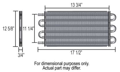 DERALE TUBE-FIN COOL W/-6AN IN - 13315