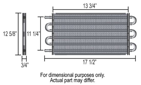DERALE TUBE-FIN COOL W/-6AN IN - 13315