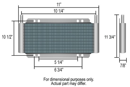 DERALE 11 1/4X11X3/4 PLTFIN TRAN - 13504