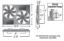 DERALE DUAL RAD FAN/ALUMINUM SHR - 16838