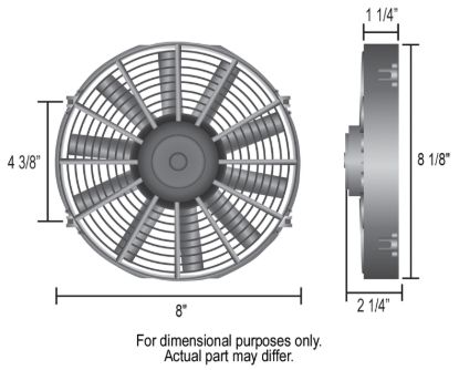 DERALE 8' DYNO-COOL STRAIGHT BLD - 16908