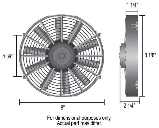 DERALE 8' DYNO-COOL STRAIGHT BLD - 16908