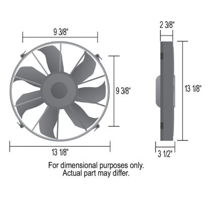 DERALE 13' HO EXTREME RAD FAN - 16924
