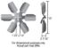 DERALE 15' RIG FAN W/STLBLD STD - 17315