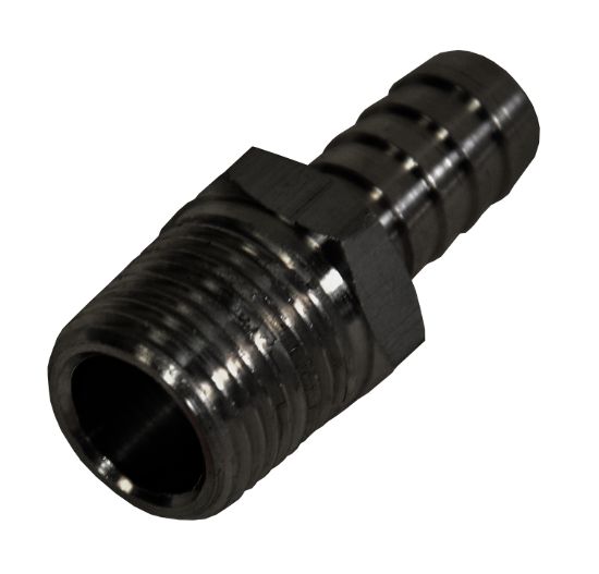 DERALE 3/8 NPT MALE X 3/8 BARB S - 98101