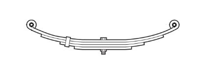 DEXTER AXLE SPRING  DOUBLE EYE    26E-1750 WEAV - 07204200