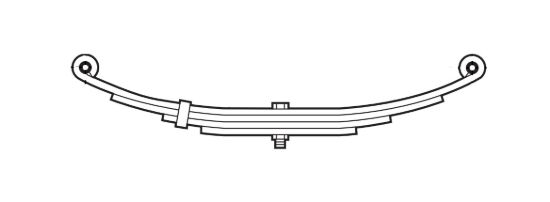 DEXTER AXLE SPRING  DOUBLE EYE    26E-1750 WEAV - 07204200